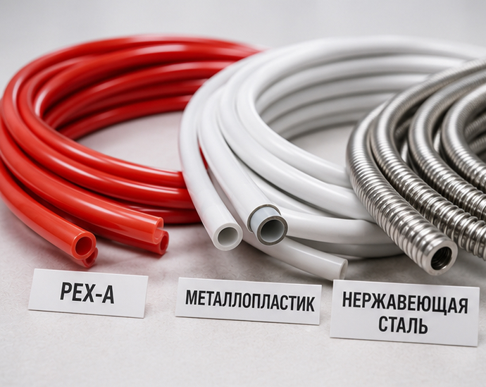 PEX-A, металлопластик или нержавеющая труба